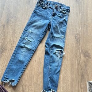 Old Navy Kids Distressed Skinny Jeans - Blue